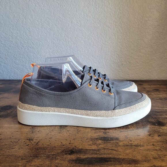Vionic Jovie Women's Slip On Canvas Comfort Sneakers Charcoal Gray size 8 New - Picture 1 of 5